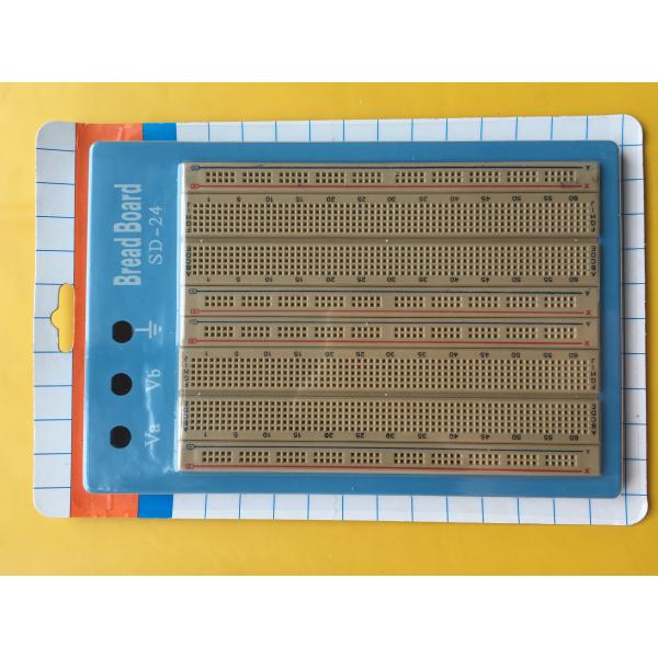 Quality 1680 Points Brown Solderless Circuit Board Twin Adhesive Back With Blue Plate for sale