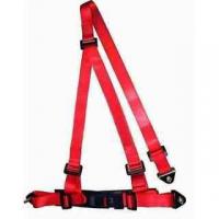 Buy cheap Buckle Style Red Racing Safety Belts With Bolts / 3 Point Retractable Seat Belts from wholesalers