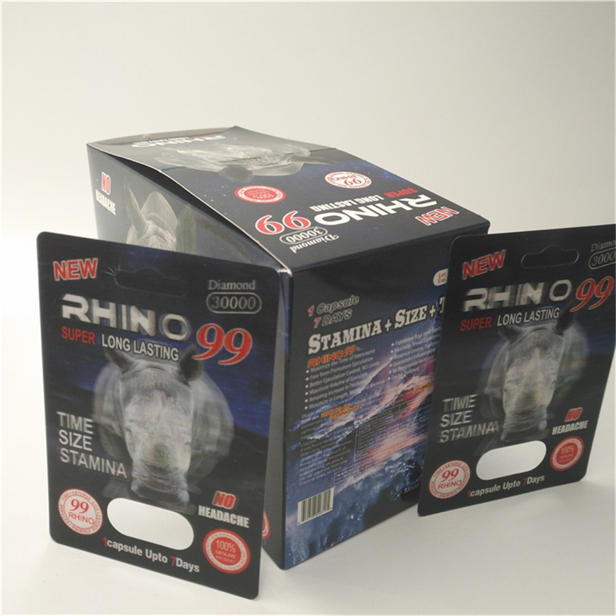 China 3d Capsule Blister Card Packaging Rhino 99 9000 factory