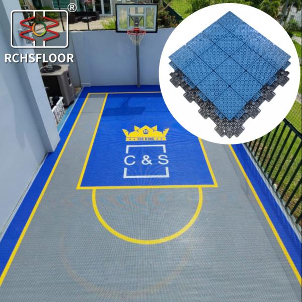 Quality Polished Outdoor Badminton Court Mat Interlocking Floor Tiles for sale