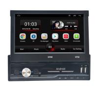 Quality Manual Retractable Screen Car Stereo AUX IN ROHS 7 Inch Retractable Car Stereo for sale