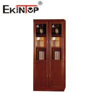 China Chinese Floor To Ceiling File Cabinet Book Storage Cabinet With Glass Door factory