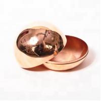 china Custom Copper Hollow Half Sphere 20-500mm Metal Hemisphere Ball For Decorative