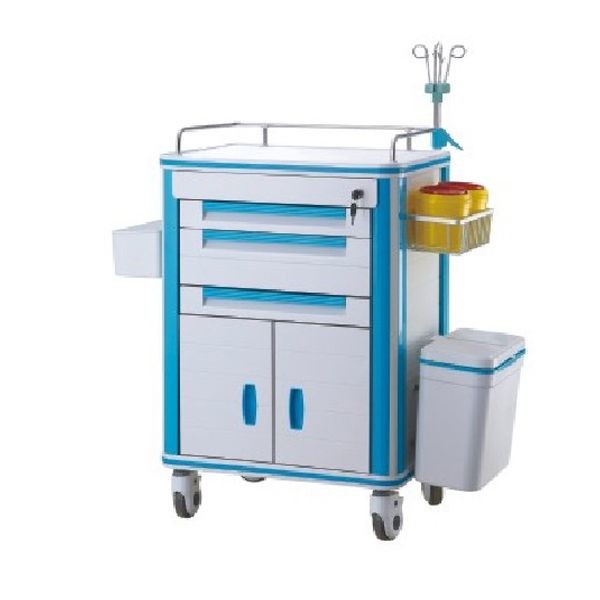 Quality Drug Delivery Medical Trolley Cart Hospital Emergency Crash Anaesthesia for sale