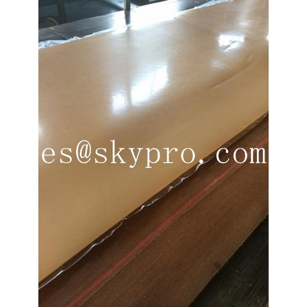 Quality Natural gum rubber sheet roll tan color high tensile strength for punching seals for sale