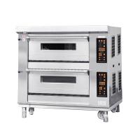 Quality Modular 6 Tray 40x60 Bakery Gas Deck Oven With Steam Stone for sale