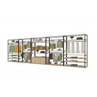 china Retro Exquisite Clothing Display Showcase With Steel Wood Combination Structure
