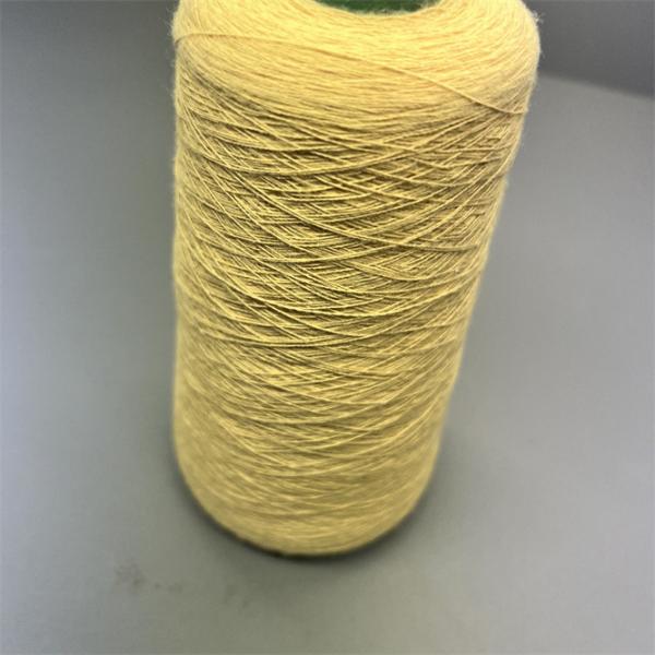 Quality 60TEX Para Aramid Yarn Yellow For Gloves Or Fabrics NE 20/2 for sale