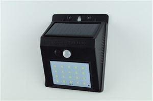 Quality IP65 6500K Outdoor Solar Sensor Wall Lights 20 Led With Motion Sensor for sale
