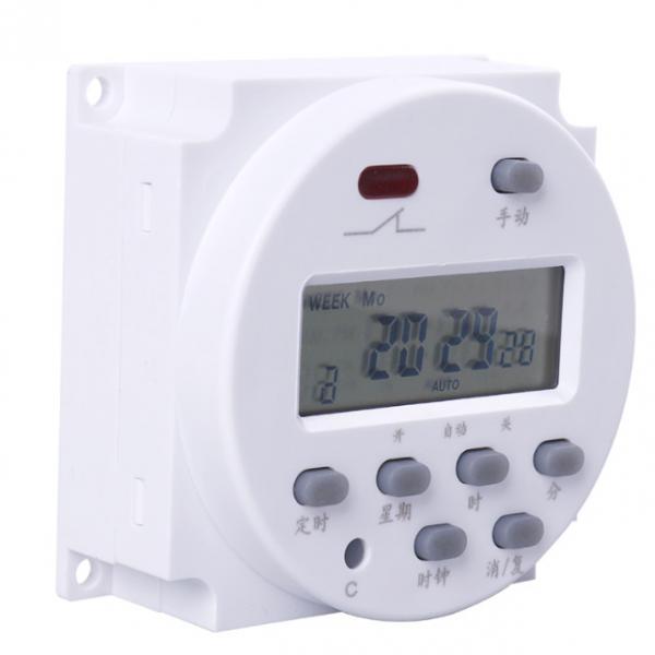 Quality 16A LCD Display Weekly Programmable Timer Switch Din Rail 12V 24V 220V for sale