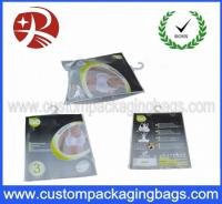 China Custom Printed Plastic Hanger Bags , Women Underwear With Slider factory