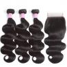 China Healthy End Body Wave Indian Human Hair Weave Natural Black For Black Women factory