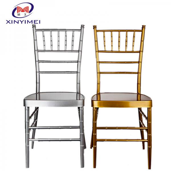 Quality Modern Gold Metal Wedding Chiavari Chair Furniture For Ballroom Hotel for sale