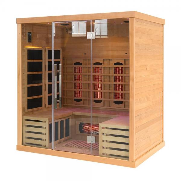 Quality 2700W Home Red Cedar Ozone Far Infrared Sauna for Slimming Body for sale