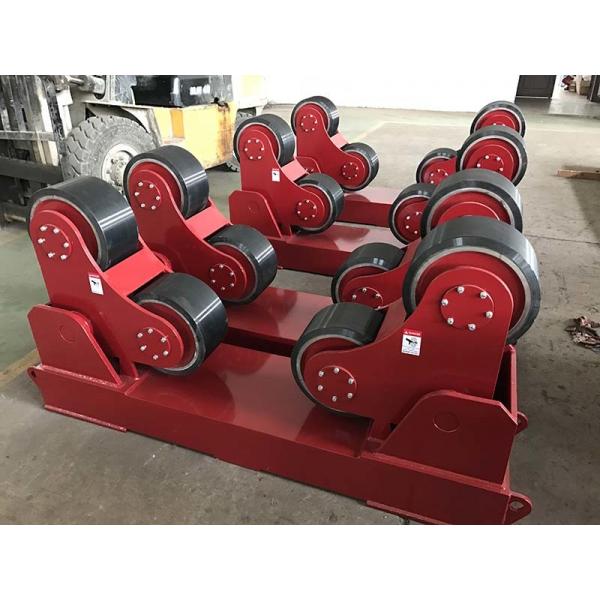 Quality Exported Red Color Self Aligning Heavy Duty Roller Stand Beds With 380 / 550v Voltage for sale