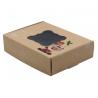 China Customized Open Window Kraft Paper Christmas Cookies And Candy Packaging Boxes factory