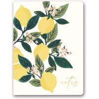 China 6.5 Inch Lemon Tree Hardcover Lined Notebook With Coated Paper factory
