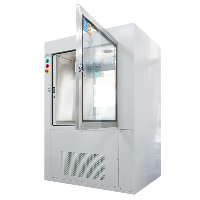 China Hepa / Pre Fliter Cleanroom Pass Box High Efficiency With Air Shower Nuzzles factory