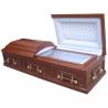 China Mdf Funeral Caskets With Handle South American Style 198*58*35 Cm factory