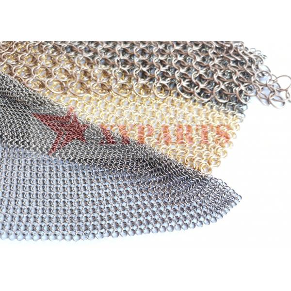 Quality Chain Mail Wire Metal Architectural Ring Mesh For Decorative Protection for sale