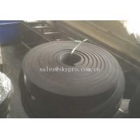 China Black Rubber Sheet Non Asbestos skirtboard rubber Natural Sponge , 1mm-100mm Width factory
