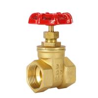 China Straight Through Type Brass Gate Valve for Threaded Wire Pipe and Water Switching factory