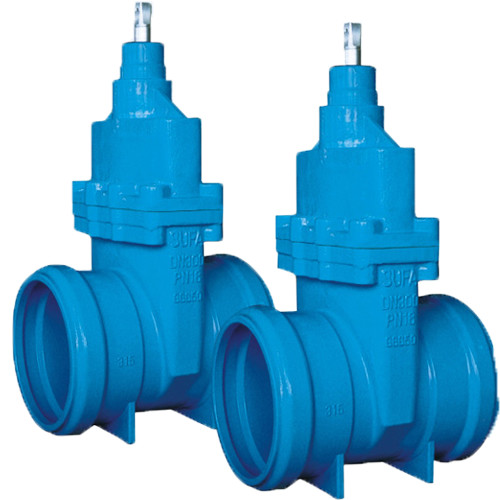 Quality EKB Resilient Seated Solid Wedge Gate Valve WCB Valve Body With Socket Ends for sale