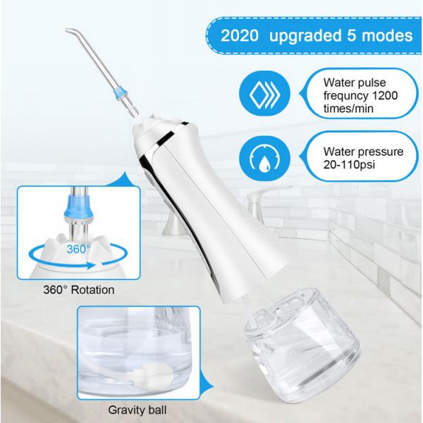 Quality 1400 pulse/min H2Ofloss Water Flosser , Multimode dental spa water flosser for sale