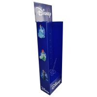 China Disney Carton Display Hook Peg Stand Corrugated Cardboard Counter Display Stand for sale