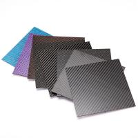 China 400X500X1.0MM Corrosion Resistance 3K Carbon Fiber Plate Plain Weave Sheet factory