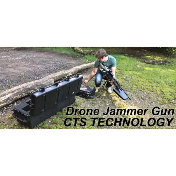 Quality Gun Design Drone Frequency Scrambler , Drone Communication Jammer All In One for sale