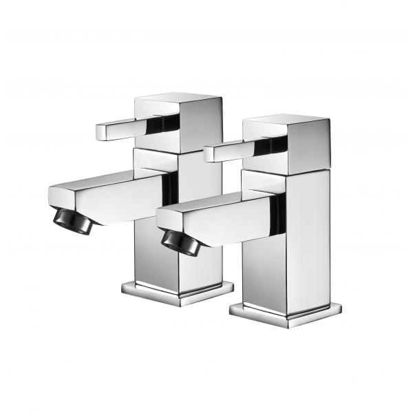 Quality Single Lever Bath Mixer Tap Chrome Finish Home Bathroom Sink Faucets for sale