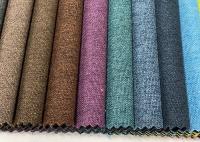China linen look sofa fabric polyester fabric for sofa small linen sofa modern fabric sofa factory