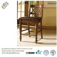 China Chatham Commercial Grade Bar Stools Wooden Backrest Rubber Wood Bar Furniture factory