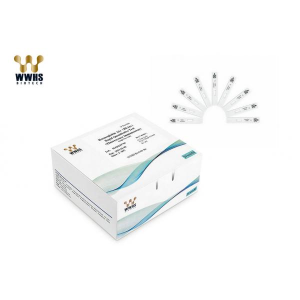Quality One Step FIA HBA1C Rapid Test Kit 500 Tests/Hour CE Approval for sale