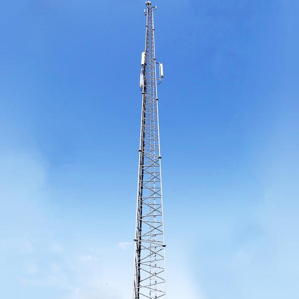 Quality 18m Antenna Tubular Steel Tower Galvanized Self Supporting Mast for sale
