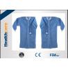 China PP / SMS Disposable Lab Coats Barrier Gowns With Hook And Loop Elastic Cuff Alcohol Resistant factory