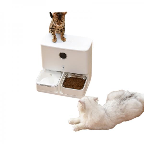 Quality ABS Pet Feeder And Water Dispenser Smart Automatic Pet Feeder With WiFi / Camera for sale