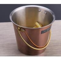China Portable Gold plated Porcelain Dinnerware Sets / Round Fried Chicken Bucket factory