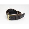 China Cutout Pattern Mens Solid Leather Belts , Men'S Fashion Leather Belts FK11855 factory