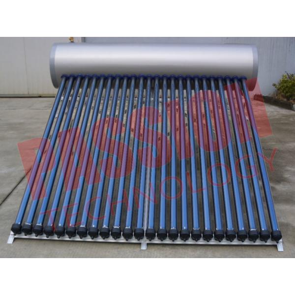 Quality Household Heat Pipe Solar Water Heater 200 Liter High Density Insulation for sale