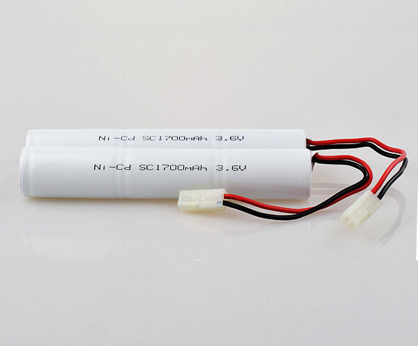 Quality NiCd 0.1C Rechargeable Battery Pack 3.6 V SC1700mAh Light Cell Weight for sale