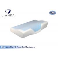 China Nice sleep cushion Cooling Gel Pillow / pad mesh and velboa cover factory