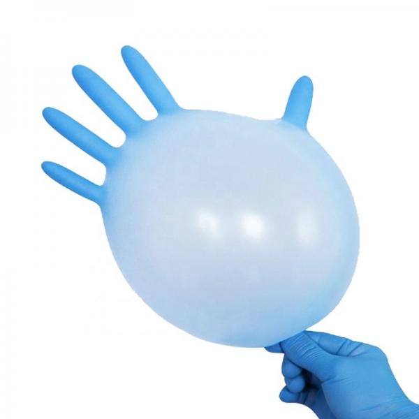 Quality ASTM D6319 Blue 6 Mil Disposable Nitrile Gloves For Mechanics for sale