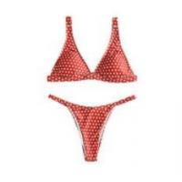 China 2018 new summer sexy Women bandage polka dot Bikini set Swimwear Bathing Suit Triangle women lace factory