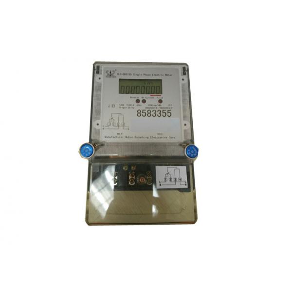 Quality High Accuracy Single Phase Electric Meter ON / OFF Control With LCD Display for sale