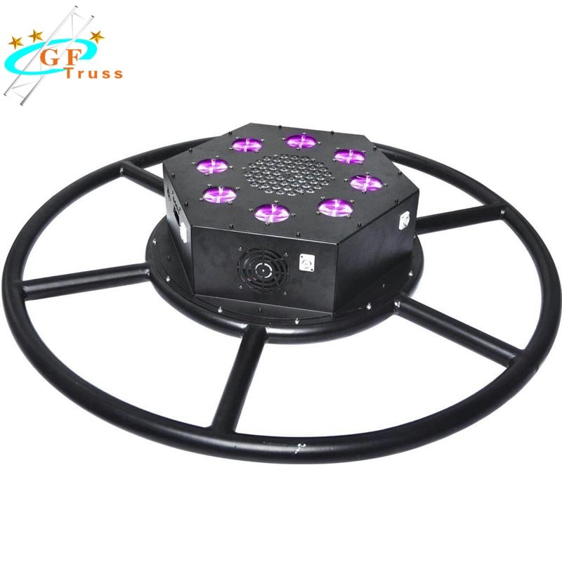 China Ceiling 6061 Aluminium Turning Structure Mini Rotating Circle Truss for Hanging Moving Head Light factory