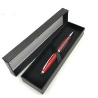 China Matt Black Cardboard Personalised Stationery Gifts Pen Packing Box 177x48x22mm factory