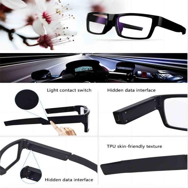 Quality TR90 Hidden Camera Sunglasses One Finger Touch Control 40g Lightweight for sale