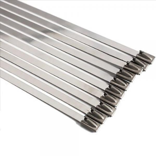 Quality 304 316 Stainless Steel Zip Tie Naked Snap Strip 14 Inch Length for sale